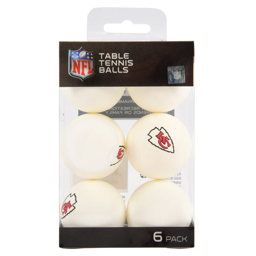 licensed nfl team ping pong ball 6pk -- 6 per box