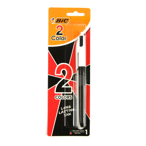 bic pen 2 clr blk red -- 36 per case