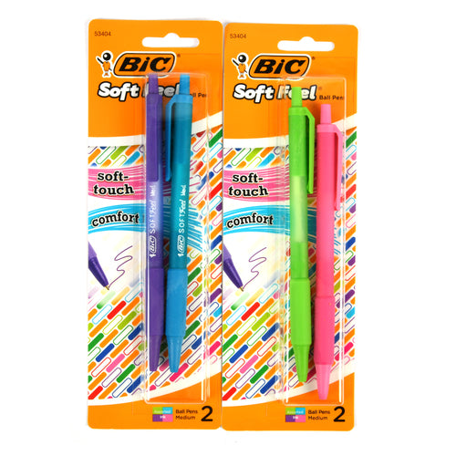 bic pen 2pk asst color -- 24 per case