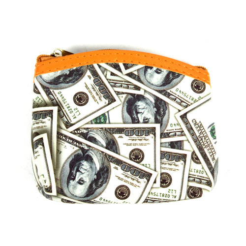 coin purse dollar bills print -- 12 per box