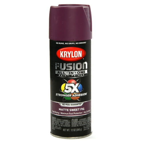 krylon paint primer oil matte sweet fig 12 oz -- 6 per case