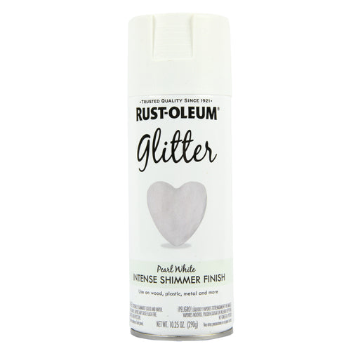 rustoleum glitter finish oil pearl white 10.25 oz -- 6 per case