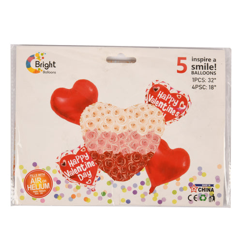 hv happy valentines balloons 4232 -- 12 per box