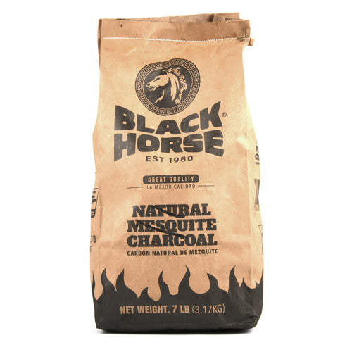 black horse mesquite charcoal 7lbs -- 1 per case