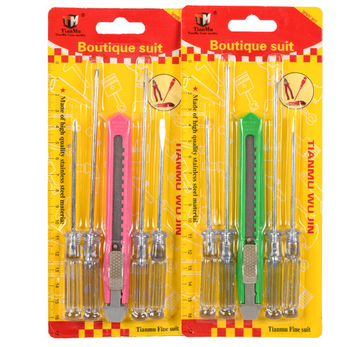 mini screw driver 5 pk asst -- 12 per box