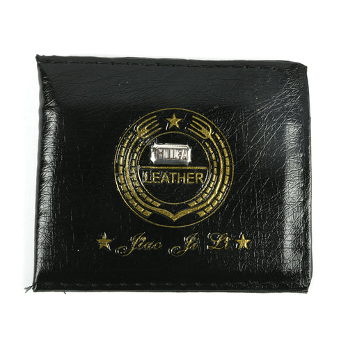 men s wallet black w design -- 12 per box