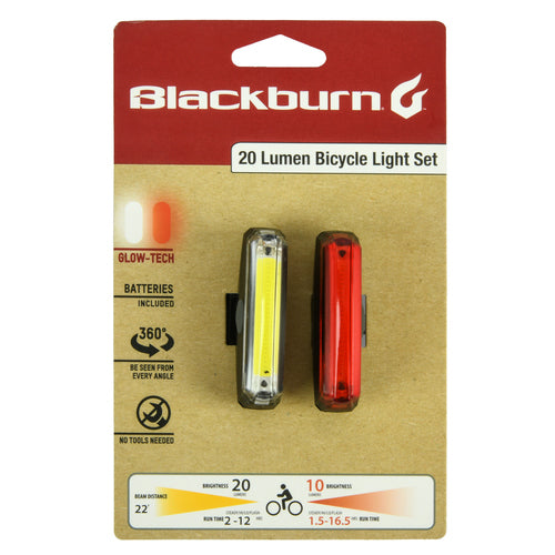 bike light set 2 pk 20 lumens -- 4 per box