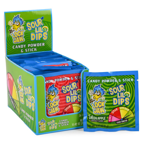 lock jaw sour lil dips .31 oz -- 36 per box