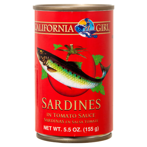 california girl sardines 5.5 oz tomato sauce -- 24 per case