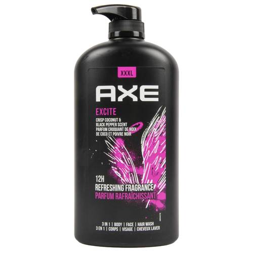 axe body wash excite scent 1 lt -- 12 per case