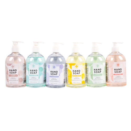 hand soap 6 asst scents 16.9 oz -- 24 per case