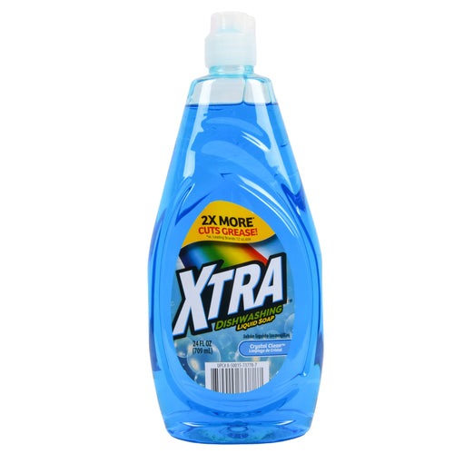 xtra dish liquid crystal clean 24 oz -- 8 per case