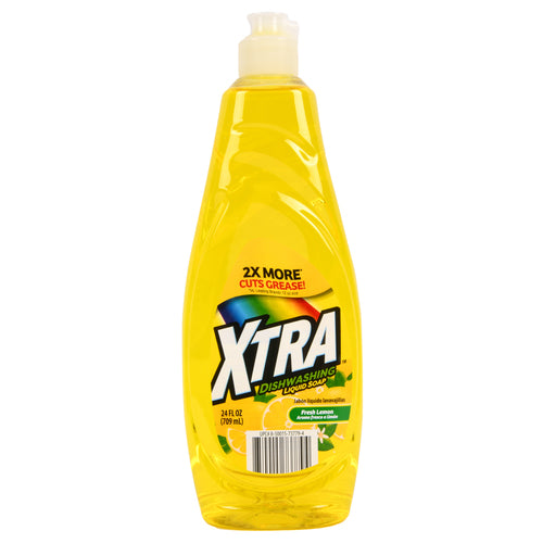 xtra dish liquid fresh lemon 24 oz -- 8 per case