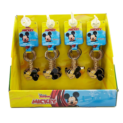 key chain mickey figural metal disp -- 36 per box