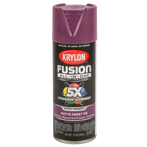 krylon fusion all in one oil matte sweet fig 12-oz -- 6 per case