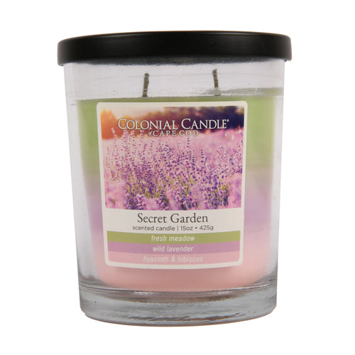 2-wick colonial candle of cape cod secret garden 15 oz -- 4 per case