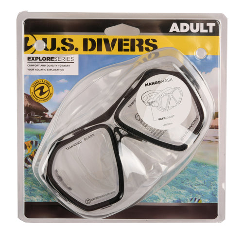 hs us adult divers explore series mango mask black -- 2 per case