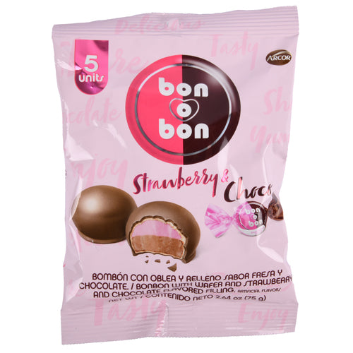 bon bon strawberry chocolate -- 24 per case