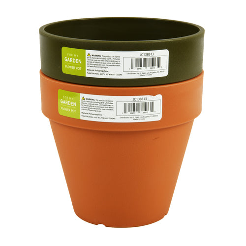 planter small 6.25 x 5.7 w asst colors -- 14 per case