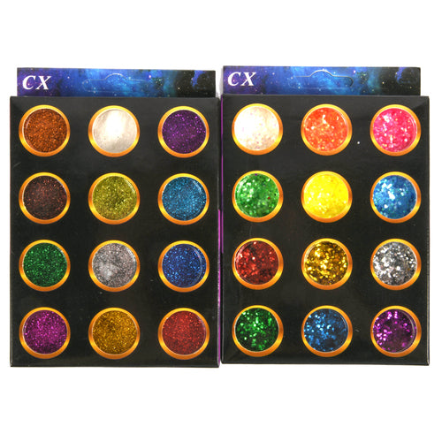 glitter 12 asst color -- 12 per box