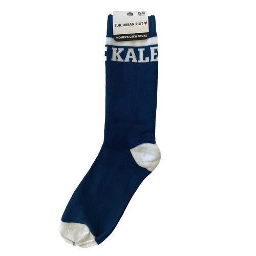 crew socks navy blue white kale stripe -- 30 per case