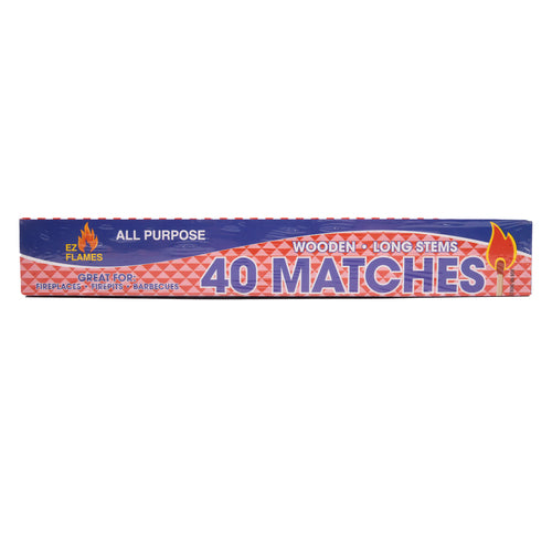 ez flames bbq matches 40ct. -- 48 per case