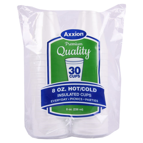 axxion foam cups 8 oz 30ct -- 24 per case