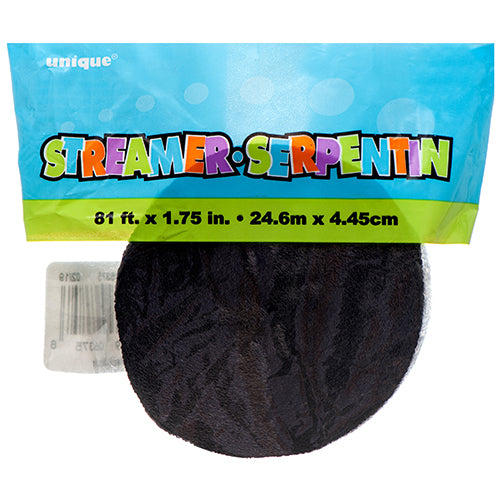 streamer black #6375 - 1.75inx81ft -   -- 12 per box