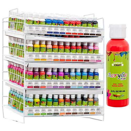 acrylic paint bottle 2 oz 40 asst colors -- 480 per case