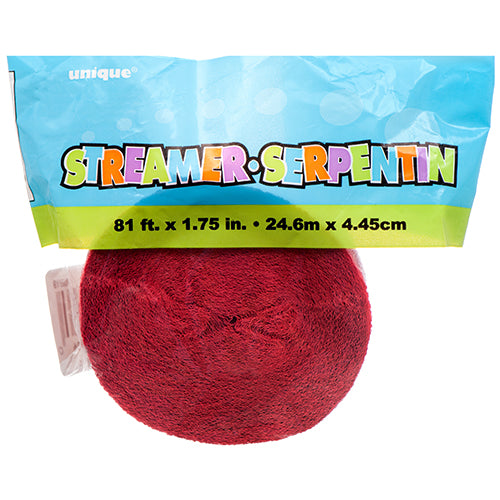 streamer red #6326 - 1.75inx81ft  -- 12 per box