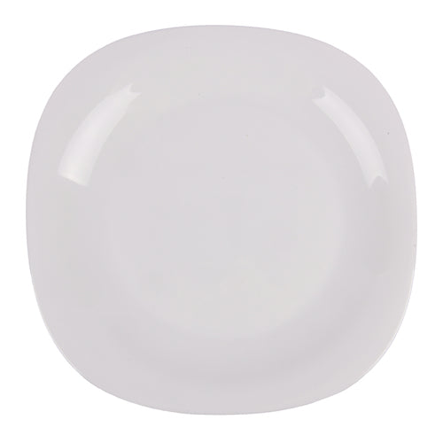 krystallo opal glass square dinner plate 11.5 -- 12 per box