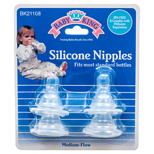 silicone baby nipples - 4pc - 72 pack - clear -- 12 per box