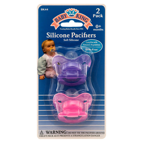 baby pacifier 2pc silicone -  -- 12 per box