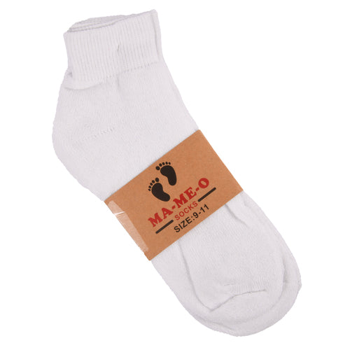 mens ankle socks white size 9-11 -- 3 per box