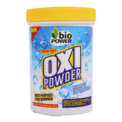 bio power oxi powder stain remover 14 oz -- 12 per case