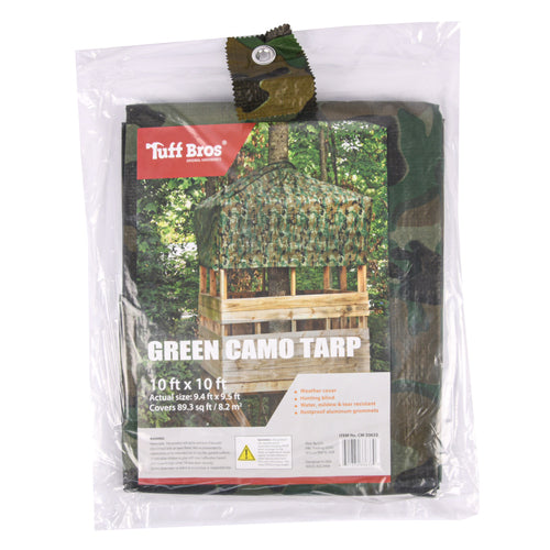 tarp camouflage 10 x 10 -- 15 per case