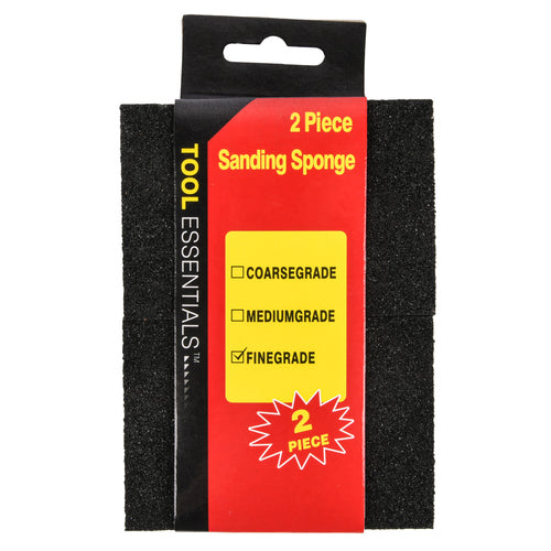 2pk sanding sponge fine grade -- 12 per box