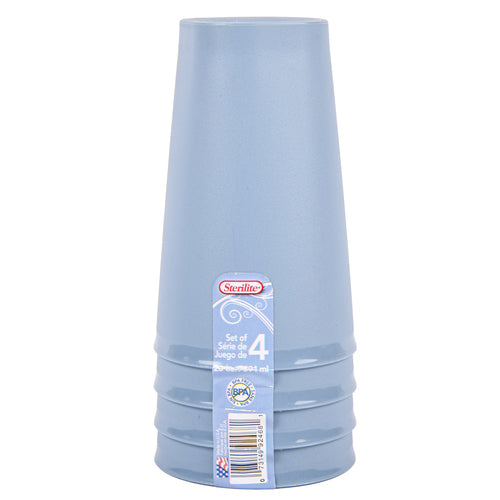 sterilite tumblers 4ct20 oz washed blue -- 8 per case