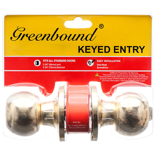 round handle entry knob locks - bulk -- 6 per box