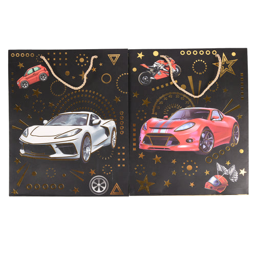 gift bag medium asst car designs -- 12 per box