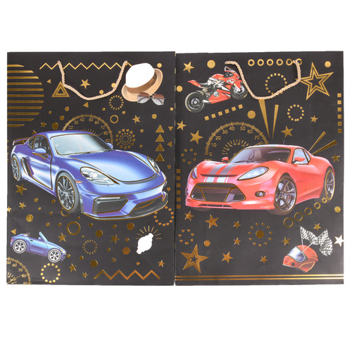 gift bag large asst car designs -- 12 per box