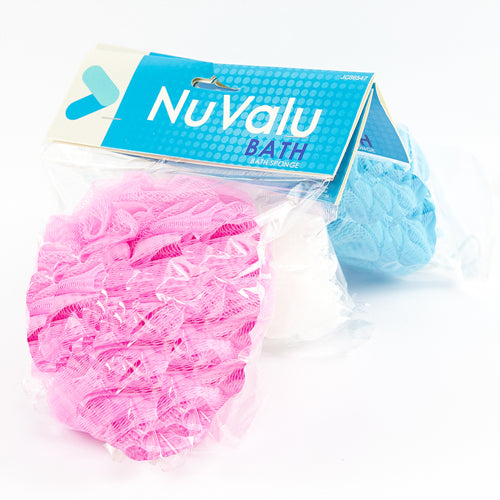 nuvalu bath sponges - 50g - polybag  - assorted colors -- 20 per box