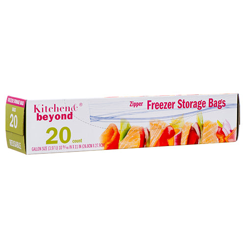 freezer zipper bags - 20ct 1-gallon -- 24 per case