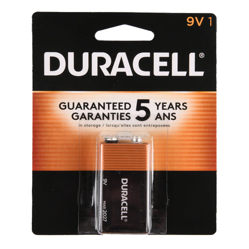 duracell 9v single pack -- 12 per box