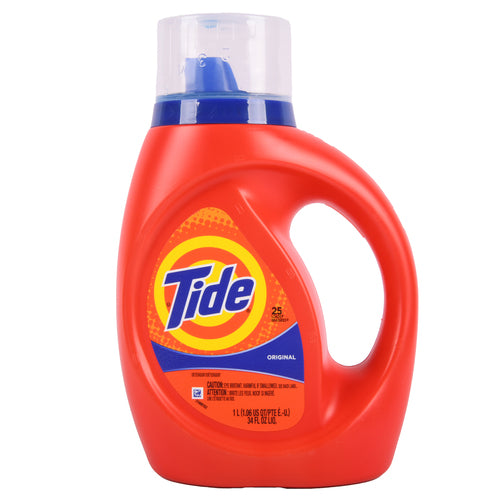 tide liquid detergent he original 34 oz -- 6 per case