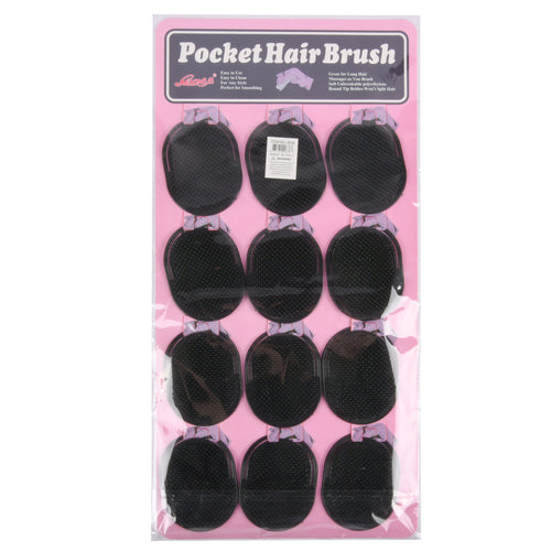 pocket hair brush black color -- 12 per box