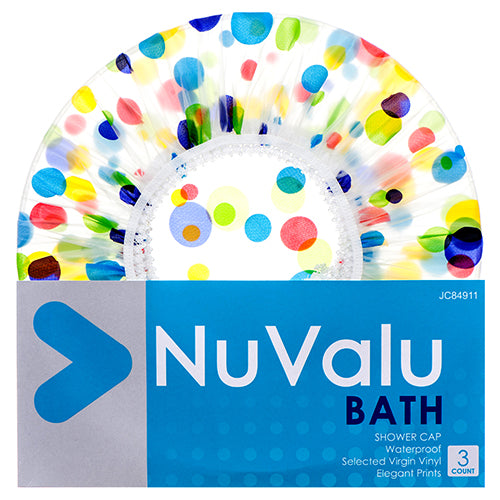 nuvalu shower cap with trimmer - 0.06mm -- 24 per box