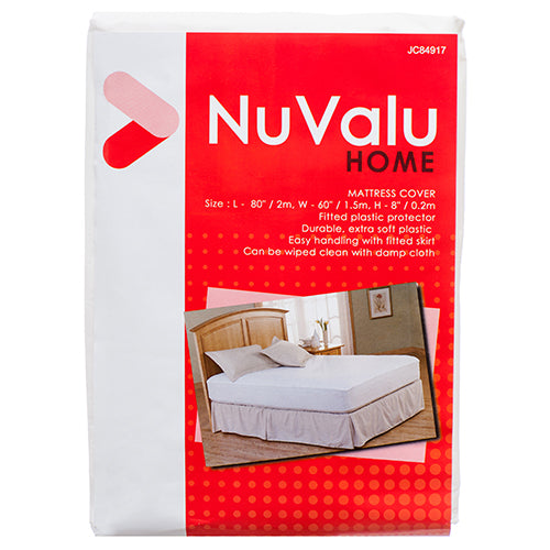 queen size mattress cover - nuvalu - peva - 0.04mm -- 24 per box