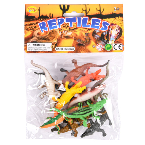 toy reptiles 12pc crocodile -- 16 per box