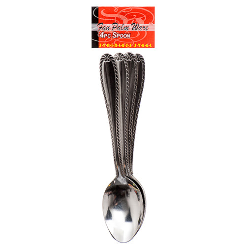 stainless steel spoons - 4pc in bag - bulk 144 -- 36 per box